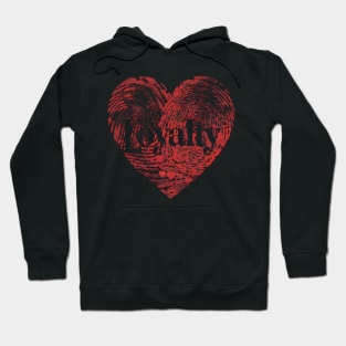 Loyalty Fingerprint Heart Hoodie